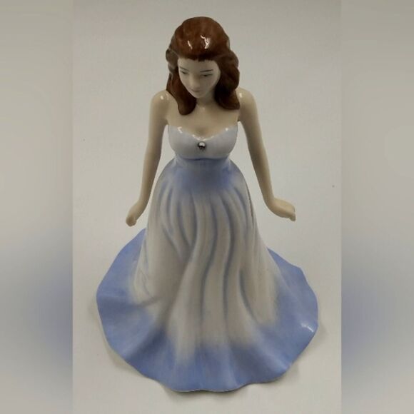 Royal Doulton England Bone China Gemstone Collection April Diamond Figurine - Picture 14 of 16